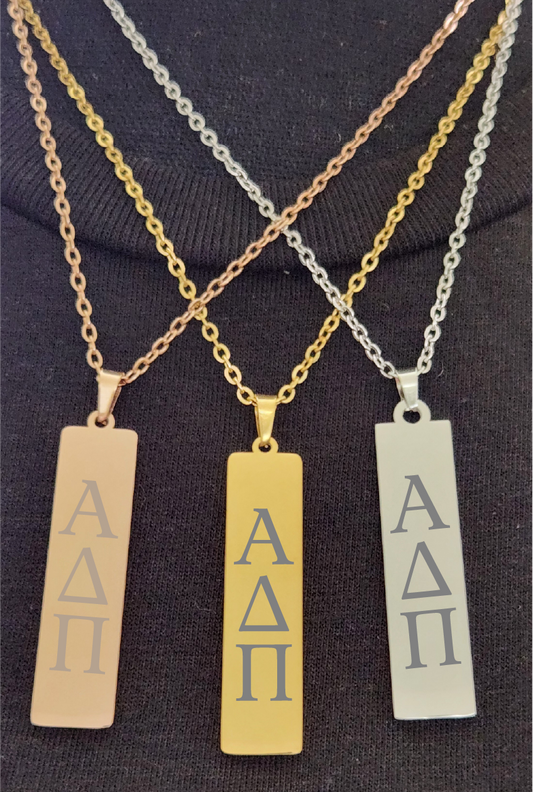 Alpha Delta Pi Lettered Necklaces