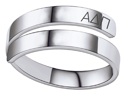 Alpha Delta Pi Lettered Rings