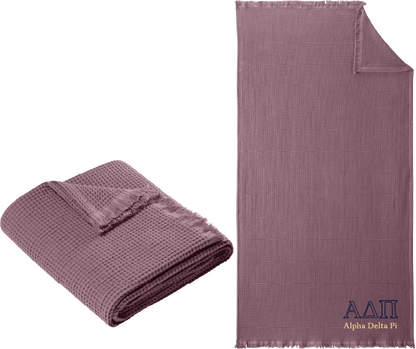 Alpha Delta Pi Letters and Name Blankets