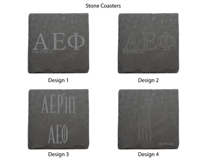 Alpha Epsilon Phi Stone Coasters - 4-Pack