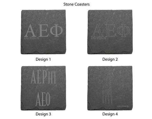 Alpha Epsilon Phi Stone Coasters - 4-Pack