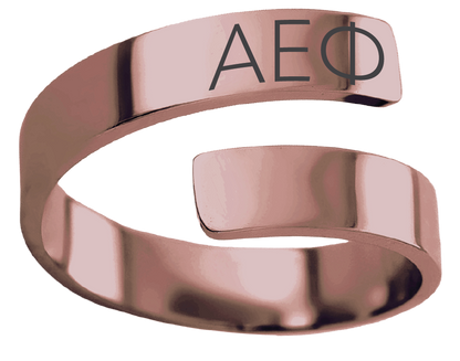 Alpha Epsilon Phi Lettered Rings