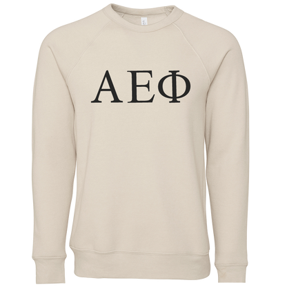 Alpha Epsilon Phi Lettered Crewneck Sweatshirts