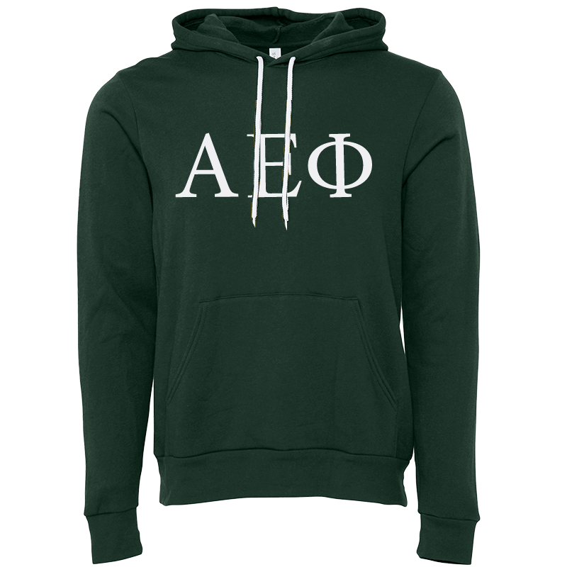Alpha Epsilon Phi Lettered Hooded Sweatshirts