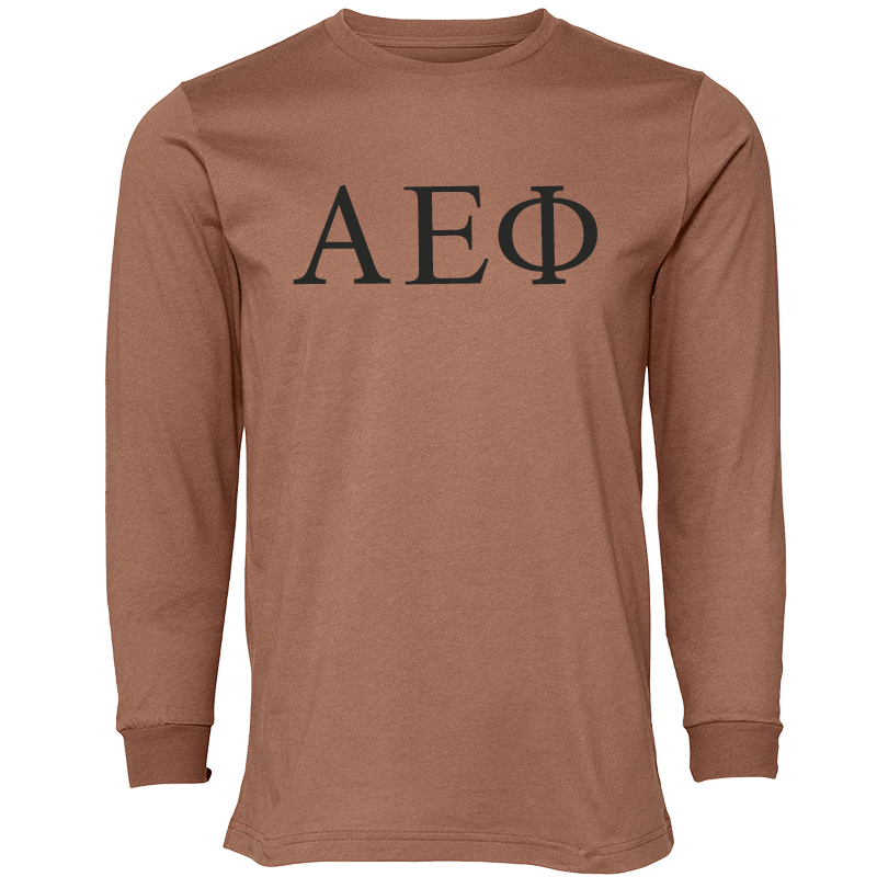 Alpha Epsilon Phi Lettered Long Sleeve T-Shirts