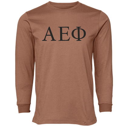 Alpha Epsilon Phi Lettered Long Sleeve T-Shirts