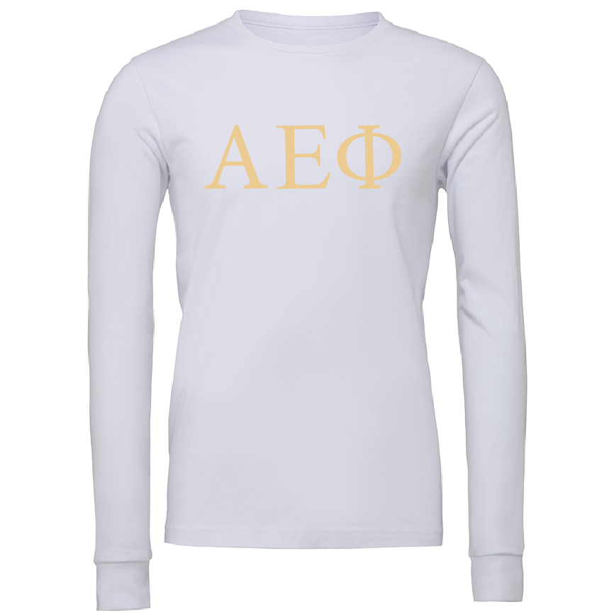 Alpha Epsilon Phi Lettered Long Sleeve T-Shirts