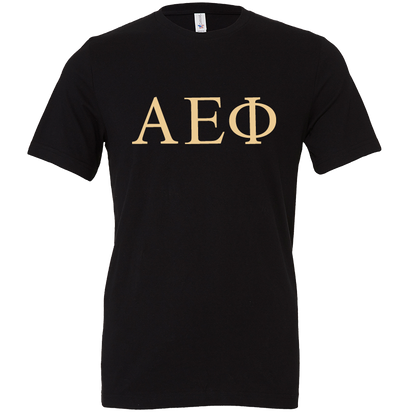 Alpha Epsilon Phi Lettered Short Sleeve T-Shirts