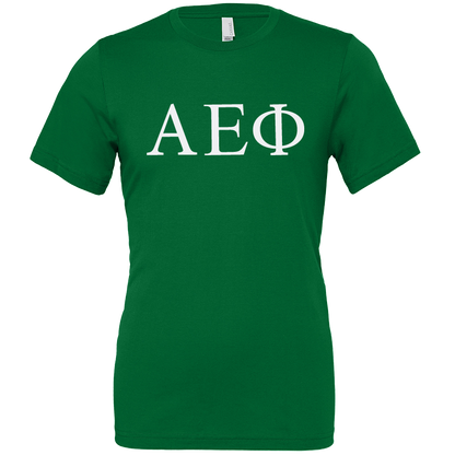 Alpha Epsilon Phi Lettered Short Sleeve T-Shirts