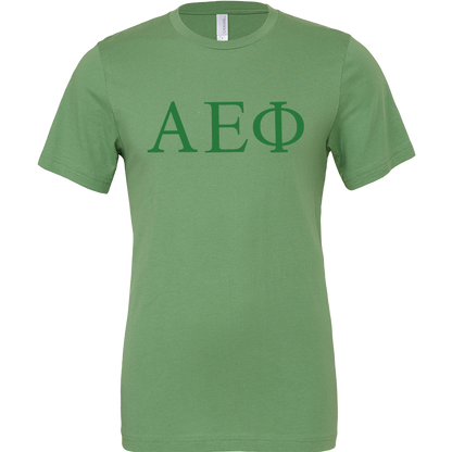 Alpha Epsilon Phi Lettered Short Sleeve T-Shirts