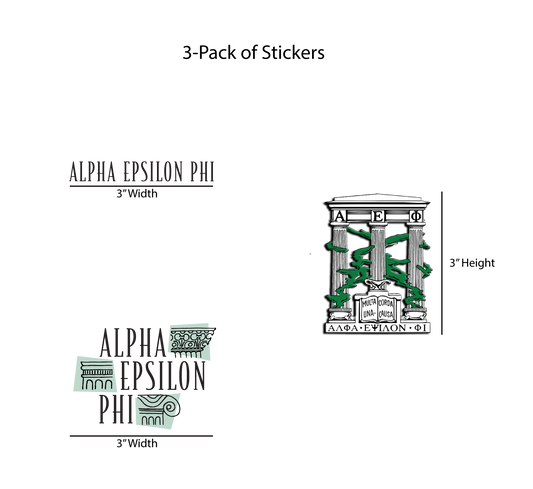 Alpha Epsilon Phi Permanent Stickers