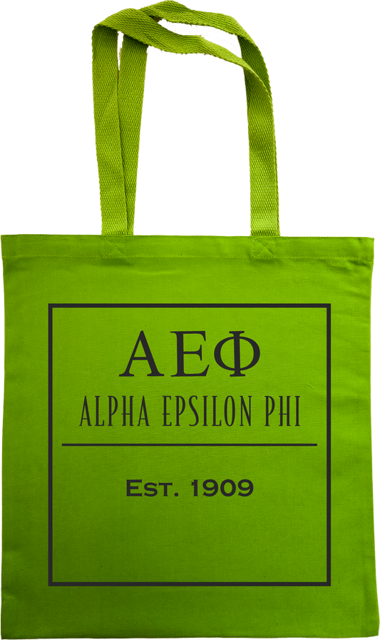 Alpha Epsilon Phi Tote Bags
