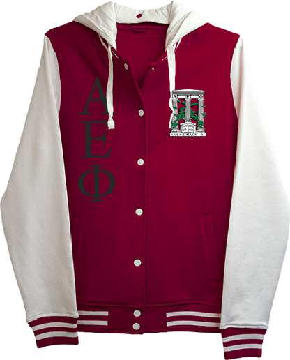 Alpha Epsilon Phi Varsity Hooded Sweatshirt