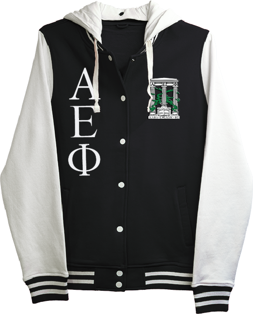 Alpha Epsilon Phi Varsity Hooded Sweatshirt