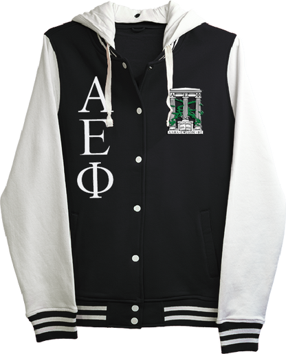 Alpha Epsilon Phi Varsity Hooded Sweatshirt