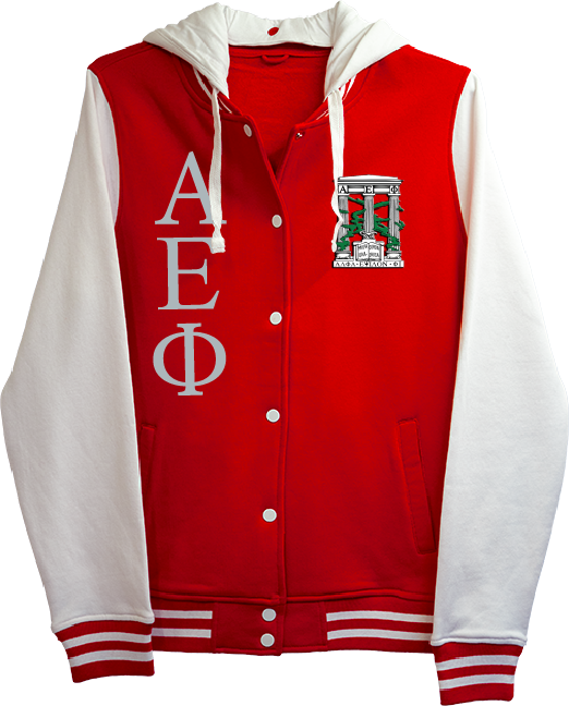 Alpha Epsilon Phi Varsity Hooded Sweatshirt