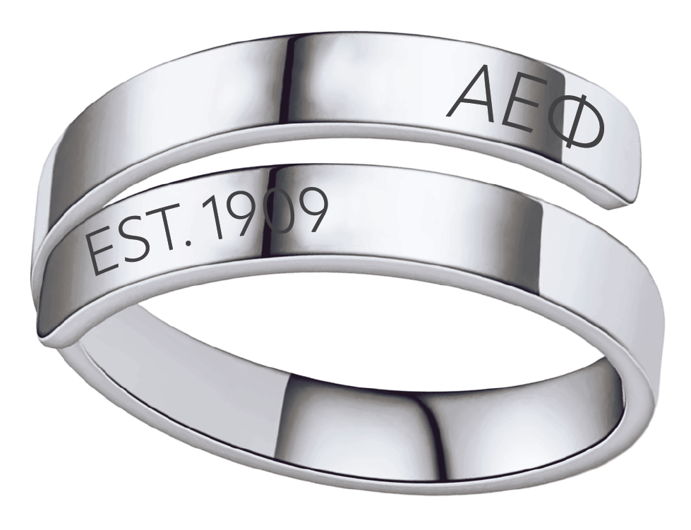 Alpha Epsilon Phi Year and Letters Rings