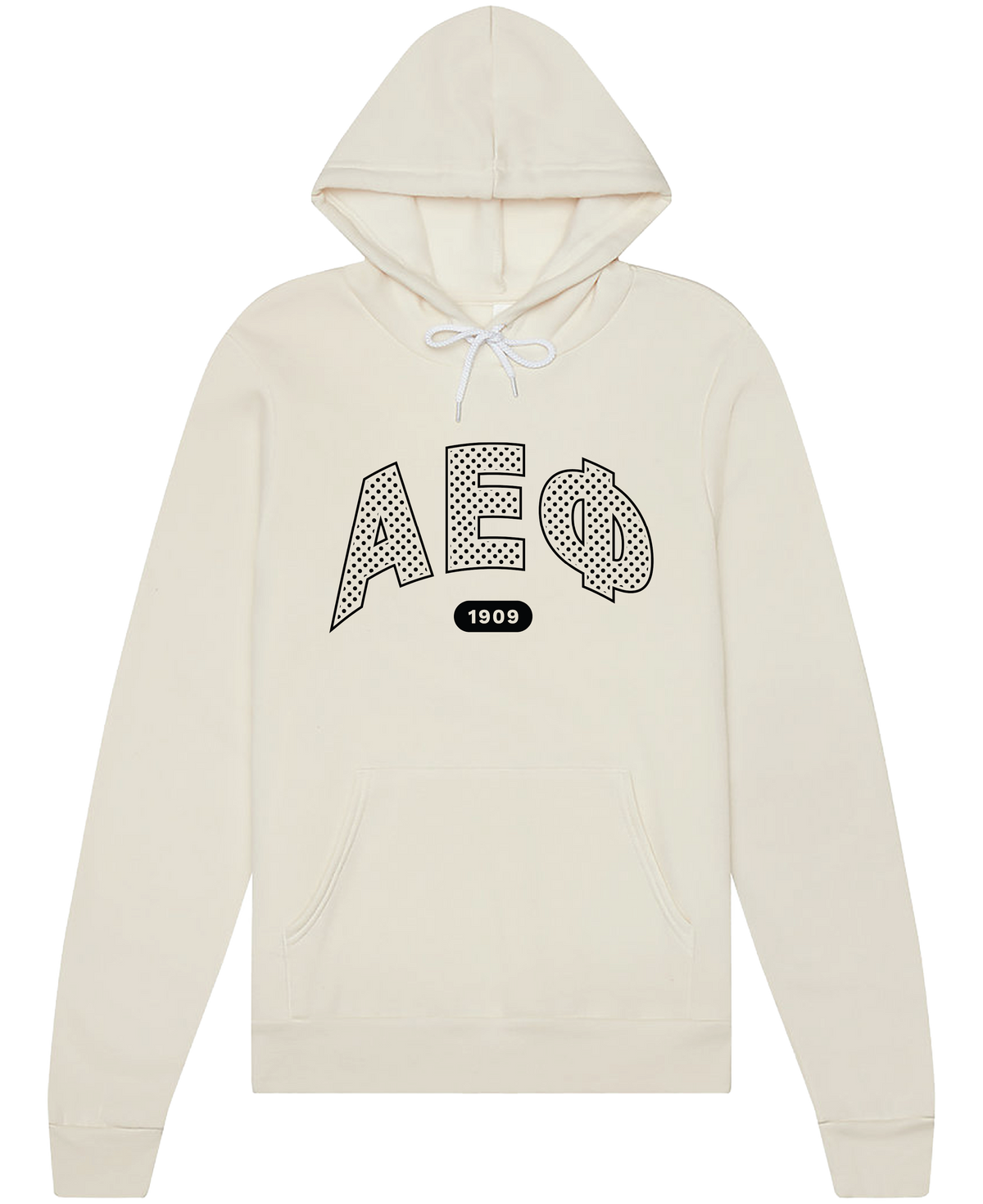 Alpha Epsilon Phi polka dot hoodie in natural