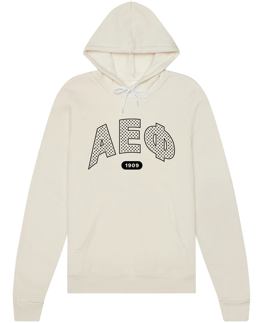 Alpha Epsilon Phi polka dot hoodie in natural
