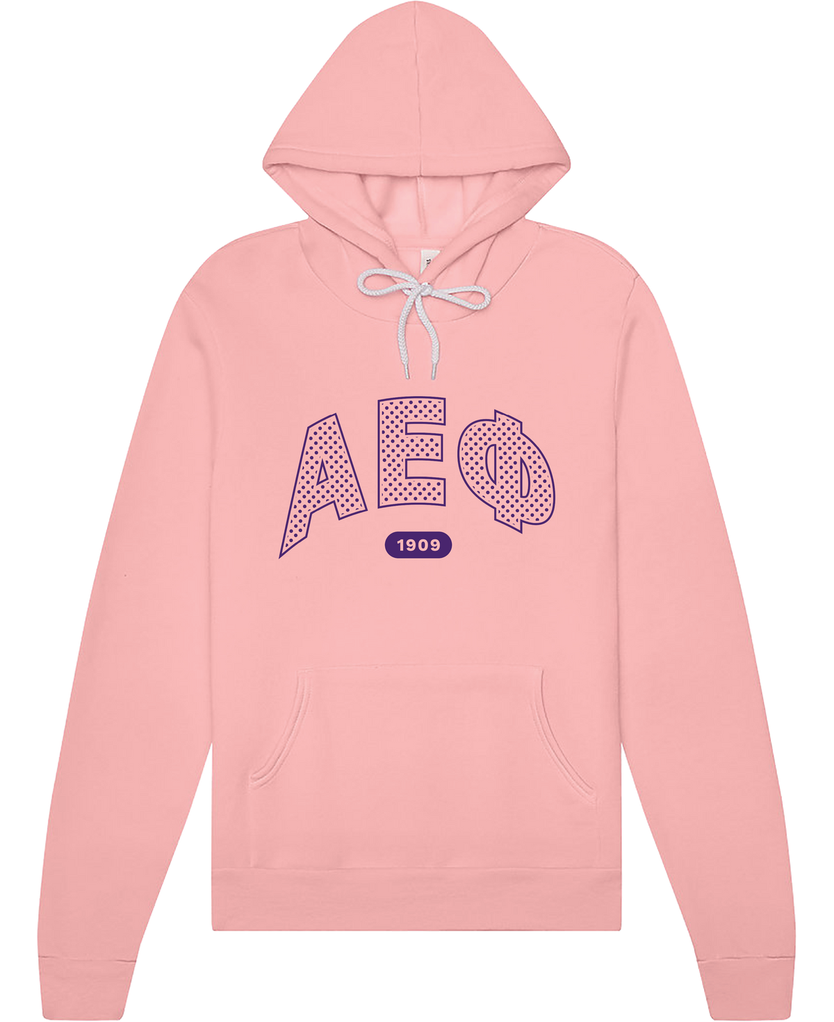 Alpha Epsilon Phi polka dot hoodie in pink