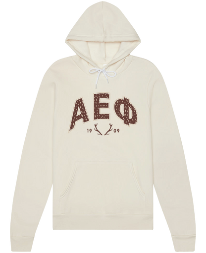 Alpha Epsilon Phi Fawn Print Varsity Hoodie