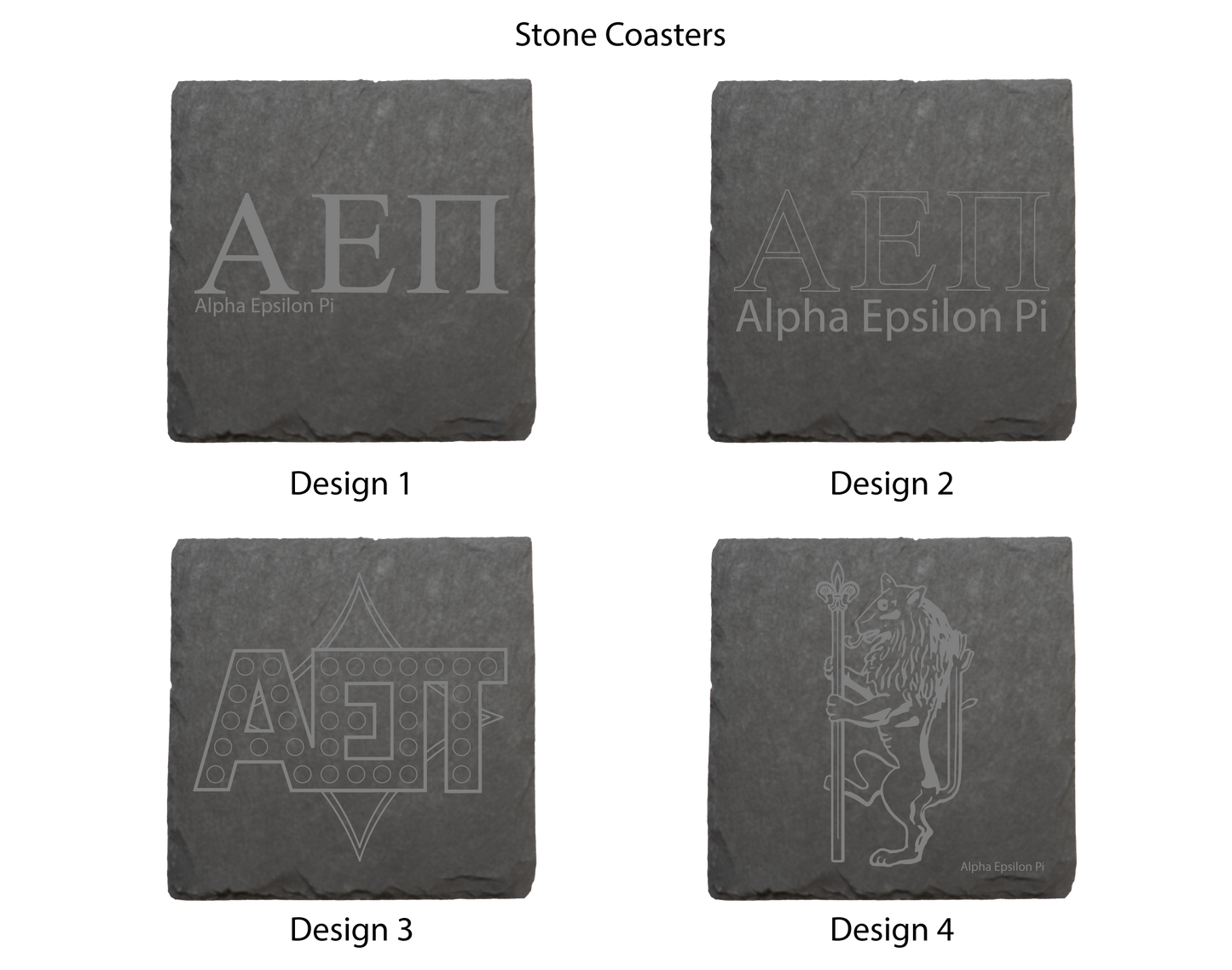 Alpha Epsilon Pi Stone Coasters - 4-Pack