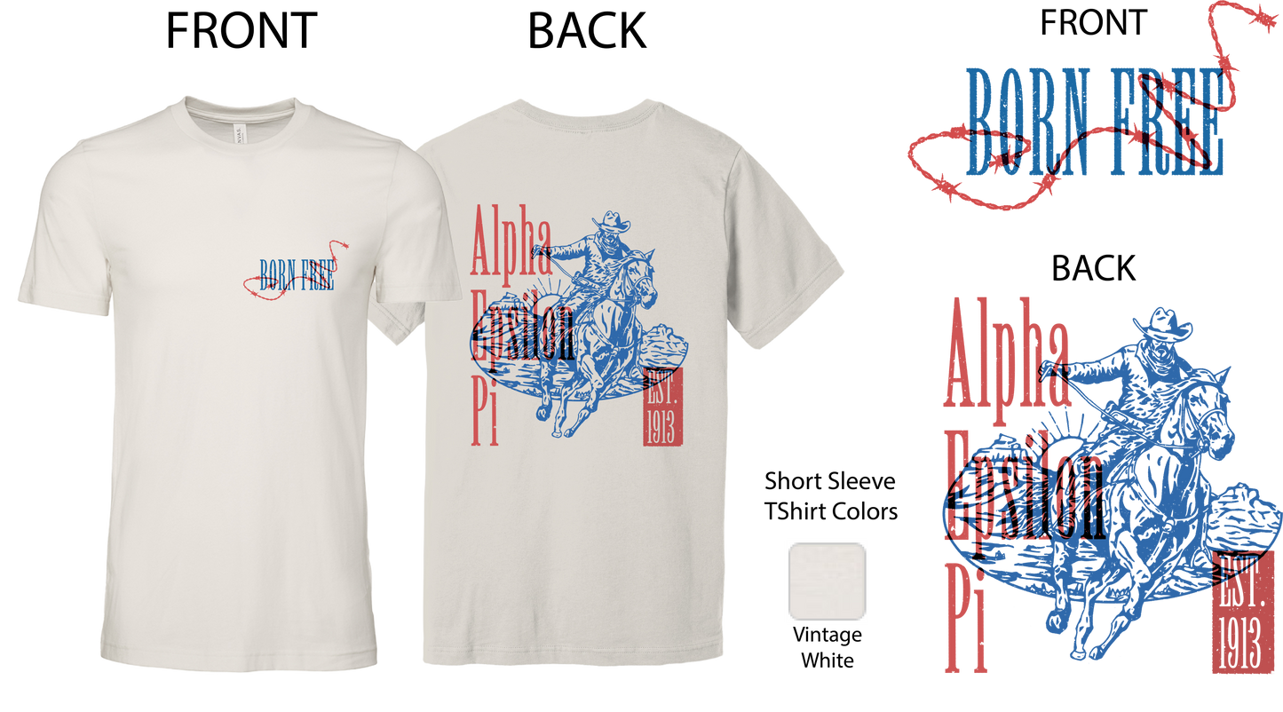 Alpha Epsilon Pi Cowboy Graphic T-Shirt