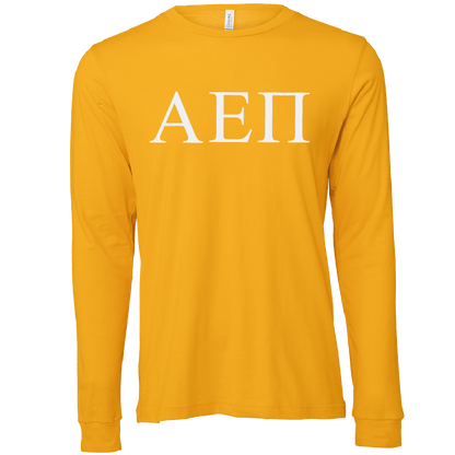 Alpha Epsilon Pi Lettered Long Sleeve T-Shirts