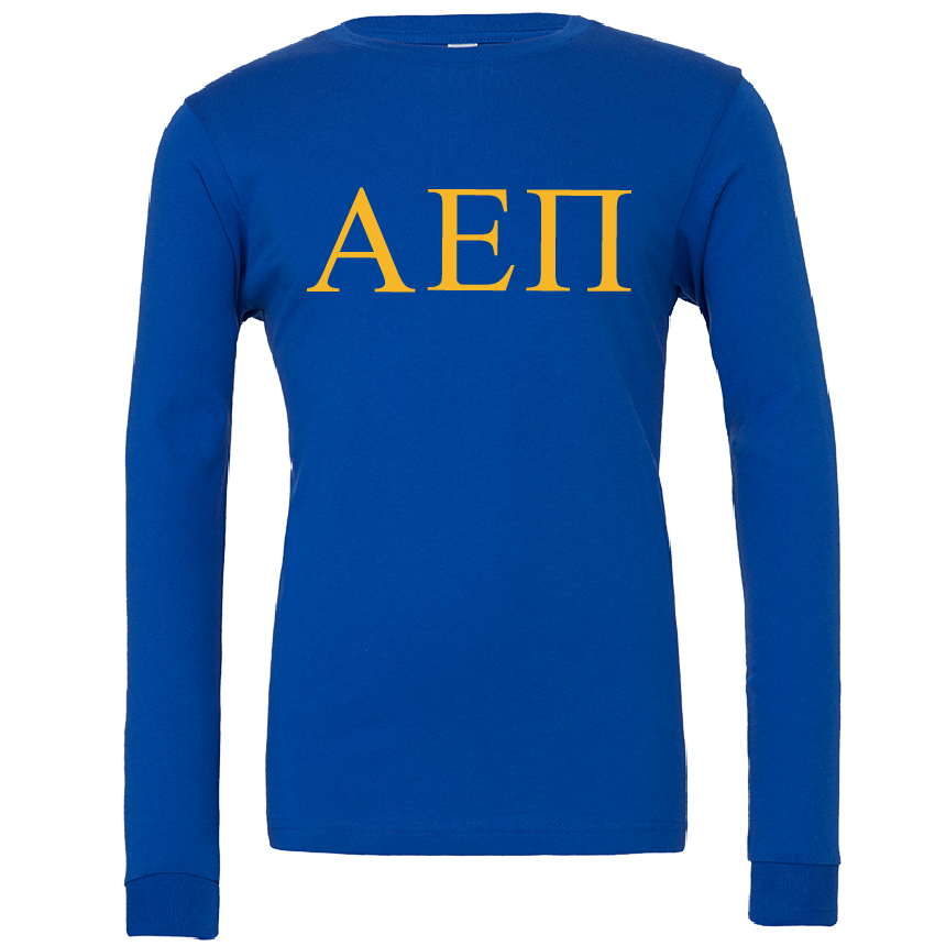 Alpha Epsilon Pi Lettered Long Sleeve T-Shirts