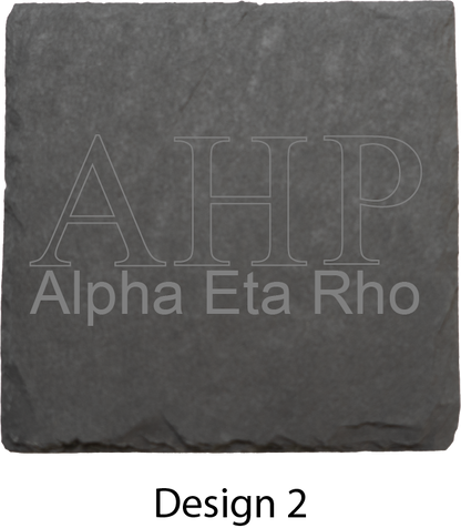 Alpha Eta Rho Stone Coasters - 4-Pack