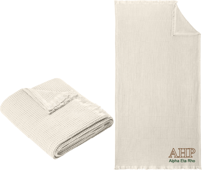 Alpha Eta Rho Letters and Name Blankets