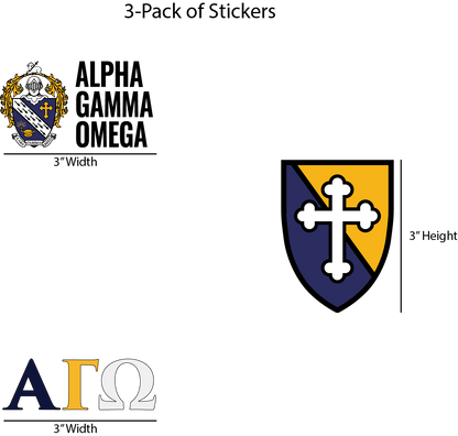 Alpha Gamma Omega Stickers