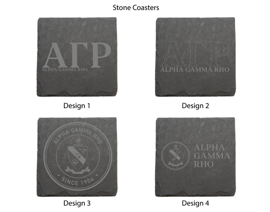 Alpha Gamma Rho Stone Coasters - 4-Pack