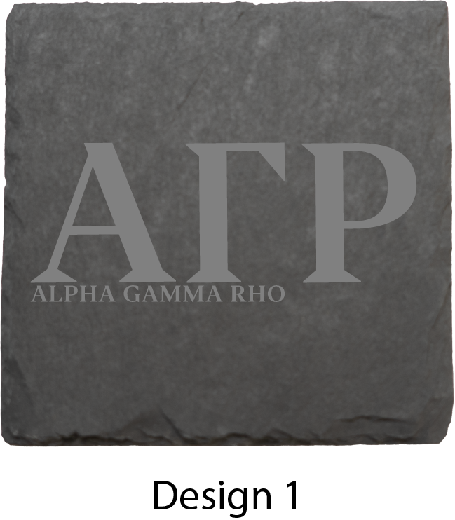 Alpha Gamma Rho Stone Coasters - 4-Pack