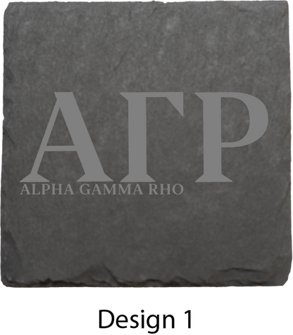 Alpha Gamma Rho Stone Coasters - 4-Pack