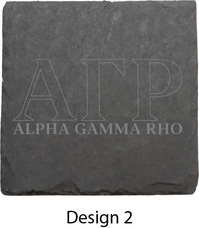 Alpha Gamma Rho Stone Coasters - 4-Pack