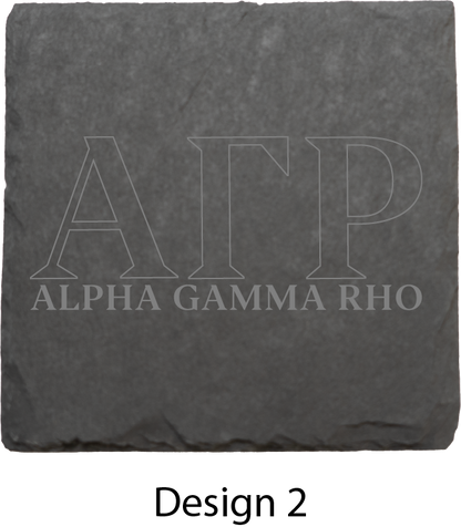 Alpha Gamma Rho Stone Coasters - 4-Pack