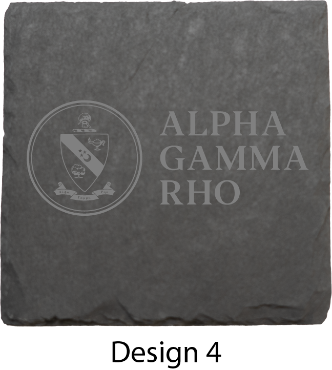 Alpha Gamma Rho Stone Coasters - 4-Pack