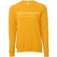 Alpha Gamma Rho Embroidered Printed Name Crewneck Sweatshirts