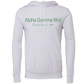 Alpha Gamma Rho Embroidered Printed Name Hooded Sweatshirts