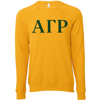 Alpha Gamma Rho Lettered Crewneck Sweatshirts