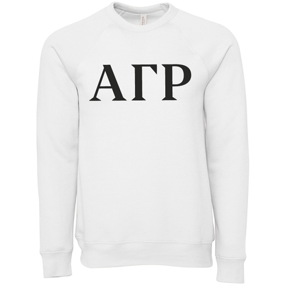 Alpha Gamma Rho Lettered Crewneck Sweatshirts