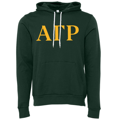 Alpha Gamma Rho Lettered Hooded Sweatshirts