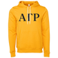 Alpha Gamma Rho Lettered Hooded Sweatshirts