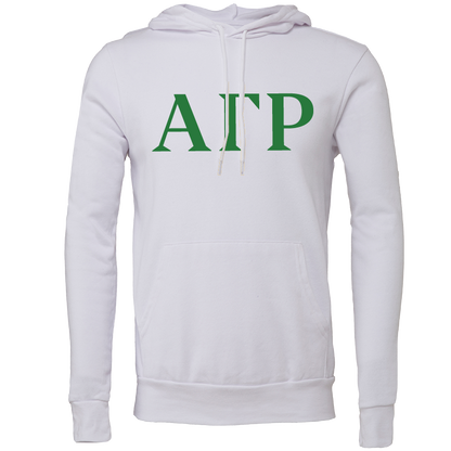 Alpha Gamma Rho Lettered Hooded Sweatshirts