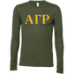 Alpha Gamma Rho Lettered Long Sleeve T-Shirts