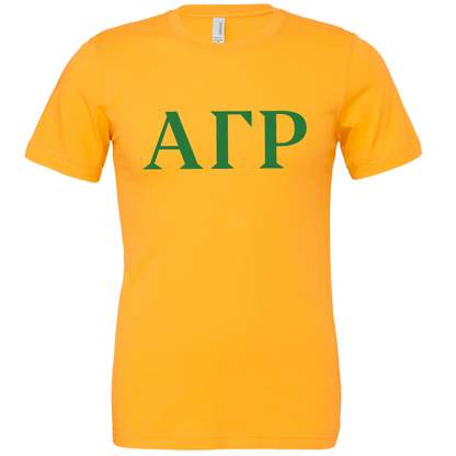 Alpha Gamma Rho Lettered Short Sleeve T-Shirts