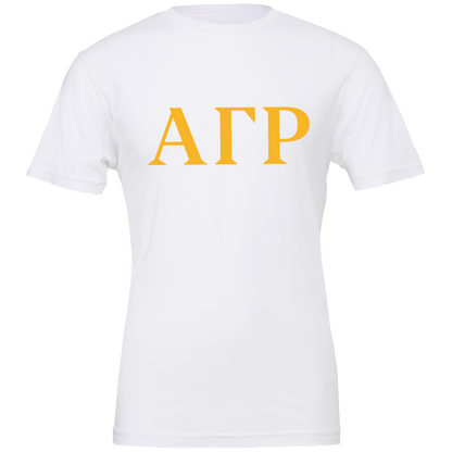 Alpha Gamma Rho Lettered Short Sleeve T-Shirts