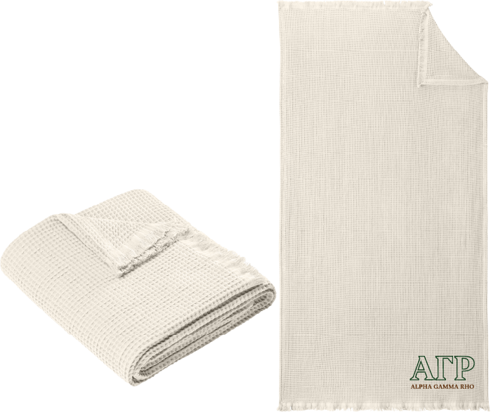 Alpha Gamma Rho Letters and Name Blankets