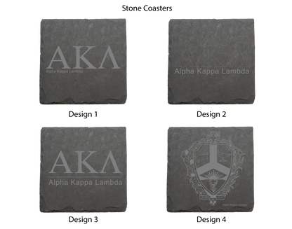 Alpha Kappa Lambda Stone Coasters - 4-Pack